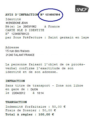 comment ne pas payer une contravention sncf